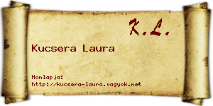 Kucsera Laura névjegykártya